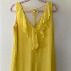 A. Byer bright yellow shift dress